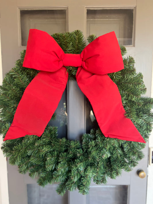 Holiday Heritage 18-Inch Two Loop Red Outdura Bow